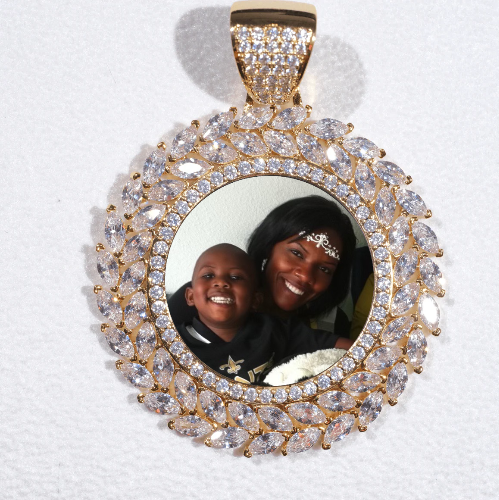 Large 3D Wheat Ear Custom Picture Pendant