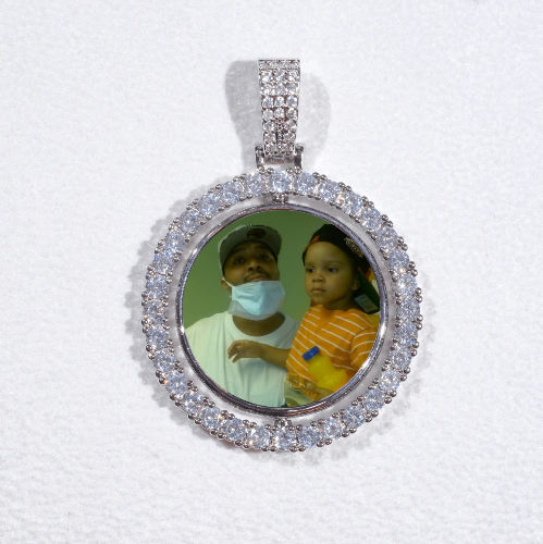 3D Spinning 2-Faced Custom Picture Pendant