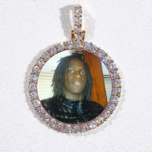 3D CIRCLE CUSTOM PICTURE PENDANT SMALL SIZE