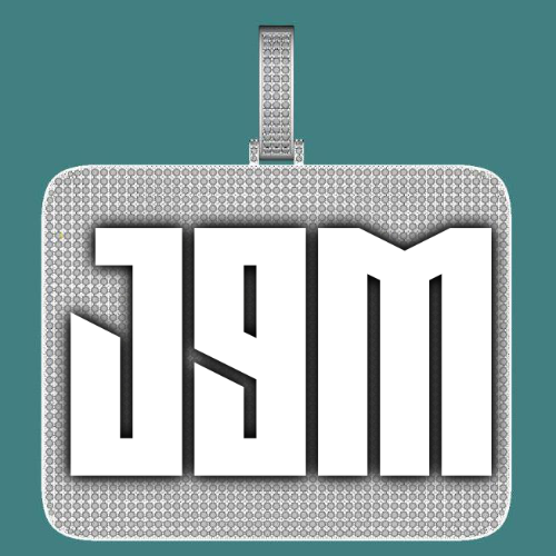 CUSTOM LETTER NECKLACE 3D BIG SQUARE