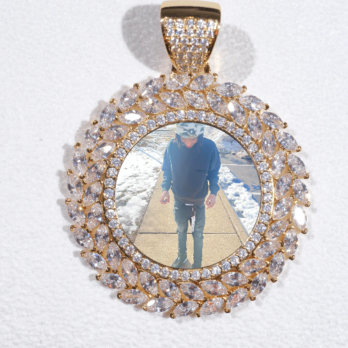 Large 3D Wheat Ear Custom Picture Pendant