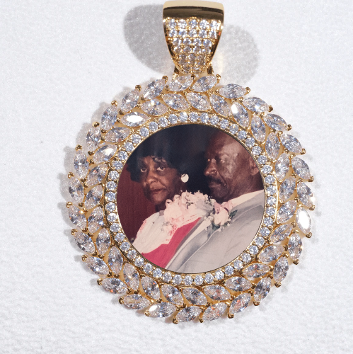 Large 3D Wheat Ear Custom Picture Pendant