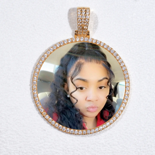 MEDIUM 3D CIRCLE CUSTOM PICTURE PENDANT