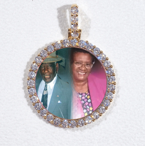 3D CIRCLE CUSTOM PICTURE PENDANT SMALL SIZE