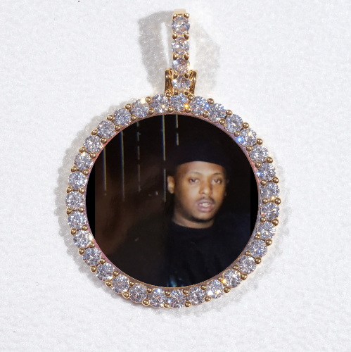 3D CIRCLE CUSTOM PICTURE PENDANT SMALL SIZE