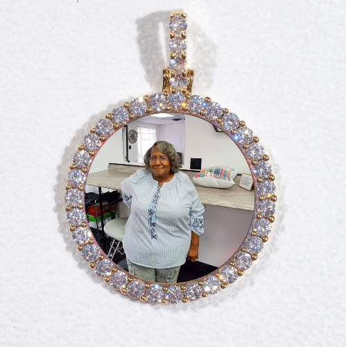 3D CIRCLE CUSTOM PICTURE PENDANT SMALL SIZE