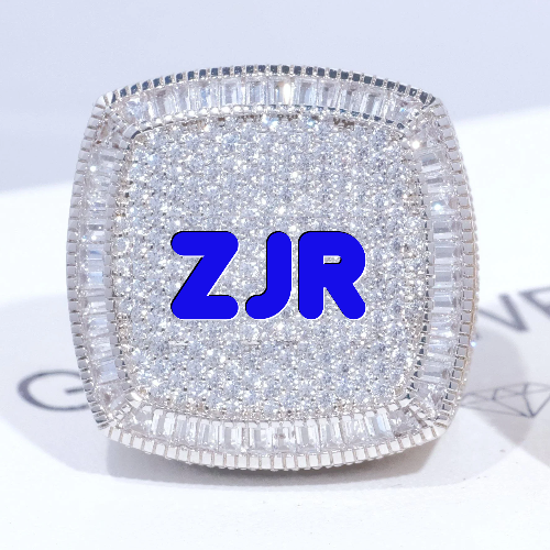 CUSTOM LETTER 3D ICED RING