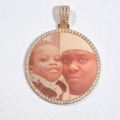 MEDIUM 3D CIRCLE CUSTOM PICTURE PENDANT