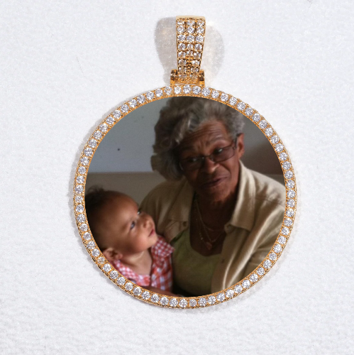 MEDIUM 3D CIRCLE CUSTOM PICTURE PENDANT
