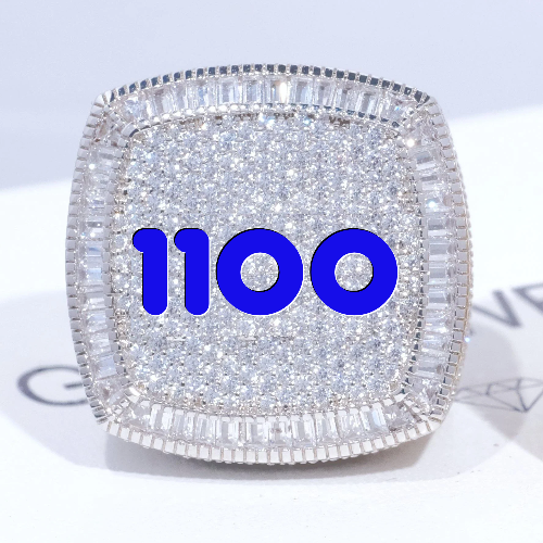 CUSTOM LETTER 3D ICED RING