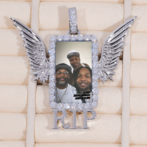 RIP WING 3D CUSTOM PICTURE PENDANT