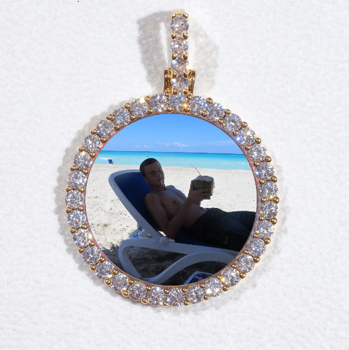 3D CIRCLE CUSTOM PICTURE PENDANT SMALL SIZE