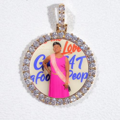 3D CIRCLE CUSTOM PICTURE PENDANT SMALL SIZE