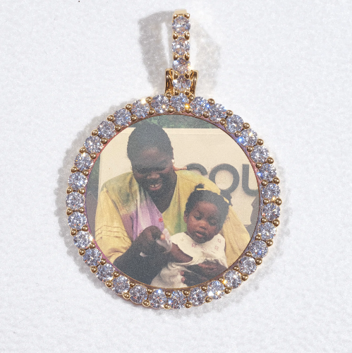 3D CIRCLE CUSTOM PICTURE PENDANT SMALL SIZE