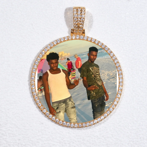 MEDIUM 3D CIRCLE CUSTOM PICTURE PENDANT