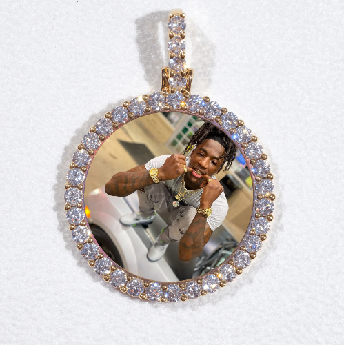 3D CIRCLE CUSTOM PICTURE PENDANT SMALL SIZE