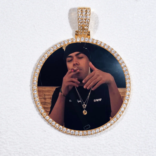 MEDIUM 3D CIRCLE CUSTOM PICTURE PENDANT
