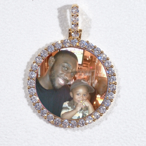 3D CIRCLE CUSTOM PICTURE PENDANT SMALL SIZE