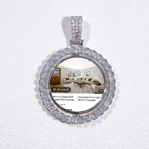 3D Spinning 2-Faced Custom Picture Pendant