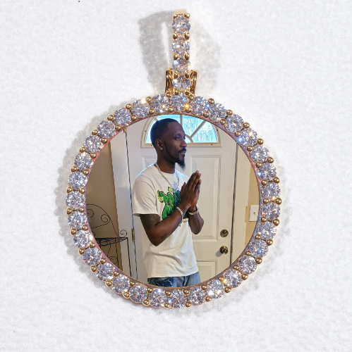 3D CIRCLE CUSTOM PICTURE PENDANT SMALL SIZE