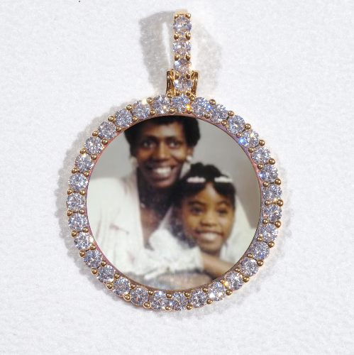 3D CIRCLE CUSTOM PICTURE PENDANT SMALL SIZE