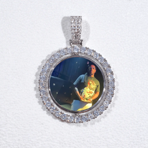 3D Spinning 2-Faced Custom Picture Pendant