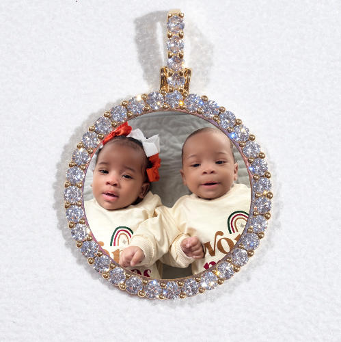 3D CIRCLE CUSTOM PICTURE PENDANT SMALL SIZE
