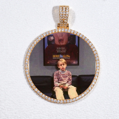 MEDIUM 3D CIRCLE CUSTOM PICTURE PENDANT