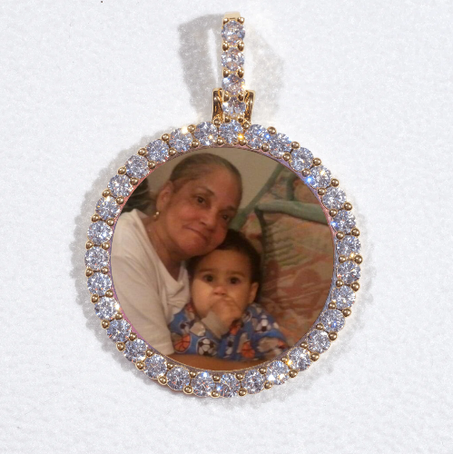 3D CIRCLE CUSTOM PICTURE PENDANT SMALL SIZE