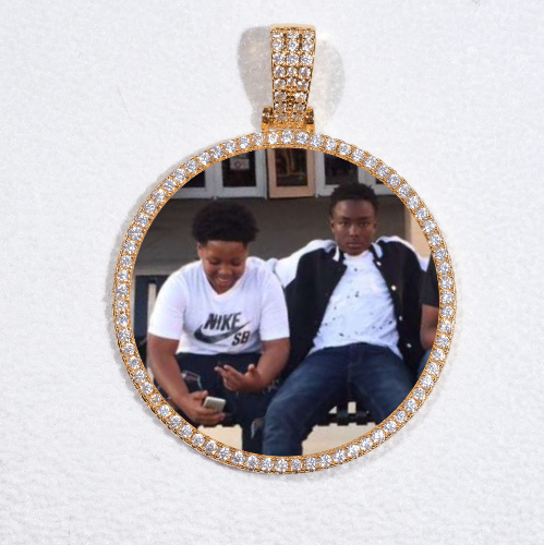 MEDIUM 3D CIRCLE CUSTOM PICTURE PENDANT
