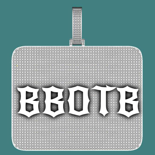 CUSTOM LETTER NECKLACE 3D BIG SQUARE