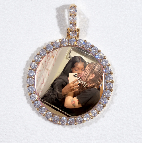 3D CIRCLE CUSTOM PICTURE PENDANT SMALL SIZE