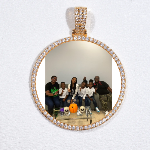 MEDIUM 3D CIRCLE CUSTOM PICTURE PENDANT