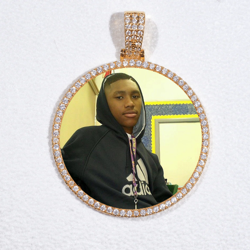 MEDIUM 3D CIRCLE CUSTOM PICTURE PENDANT