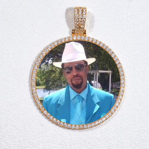 MEDIUM 3D CIRCLE CUSTOM PICTURE PENDANT
