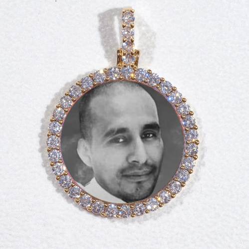 3D CIRCLE CUSTOM PICTURE PENDANT SMALL SIZE