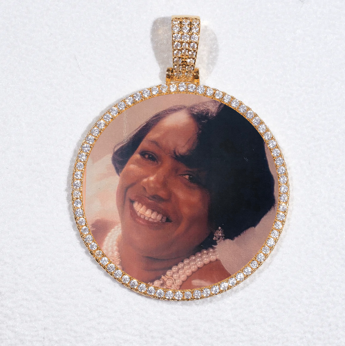 MEDIUM 3D CIRCLE CUSTOM PICTURE PENDANT