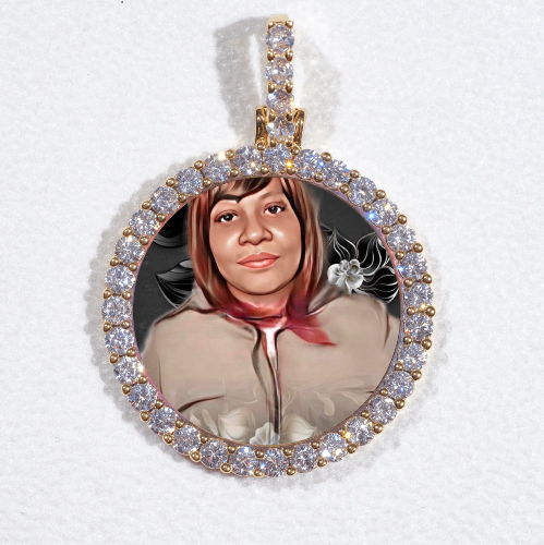 3D CIRCLE CUSTOM PICTURE PENDANT SMALL SIZE