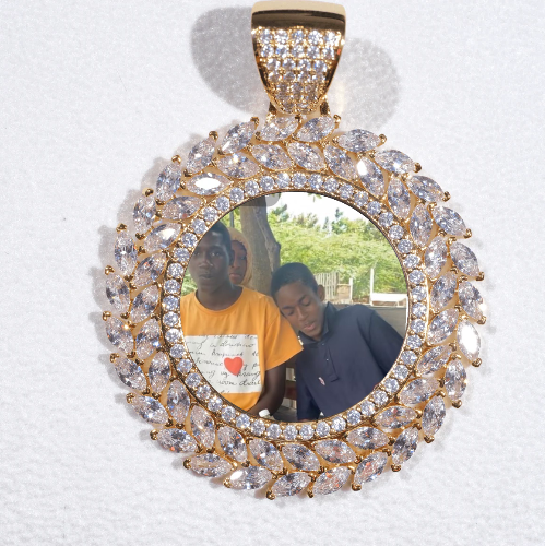 Large 3D Wheat Ear Custom Picture Pendant