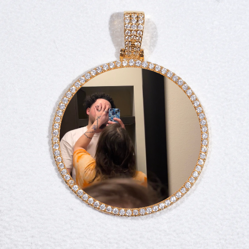 MEDIUM 3D CIRCLE CUSTOM PICTURE PENDANT
