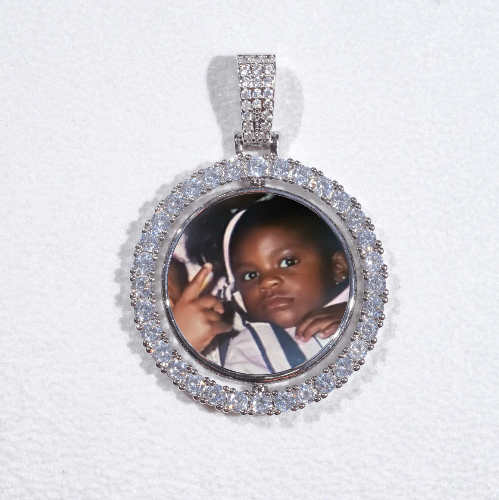 3D Spinning 2-Faced Custom Picture Pendant
