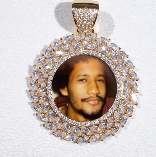 Large 3D Wheat Ear Custom Picture Pendant