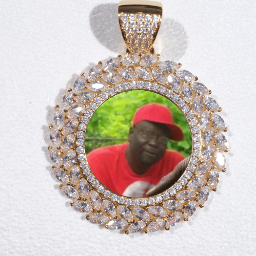 Large 3D Wheat Ear Custom Picture Pendant