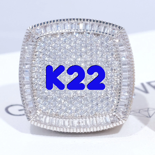 CUSTOM LETTER 3D ICED RING