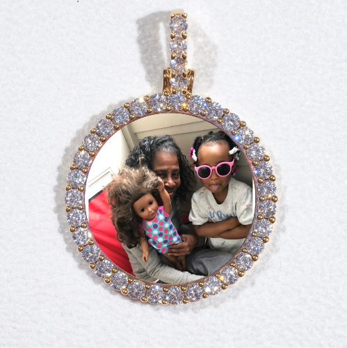 3D CIRCLE CUSTOM PICTURE PENDANT SMALL SIZE
