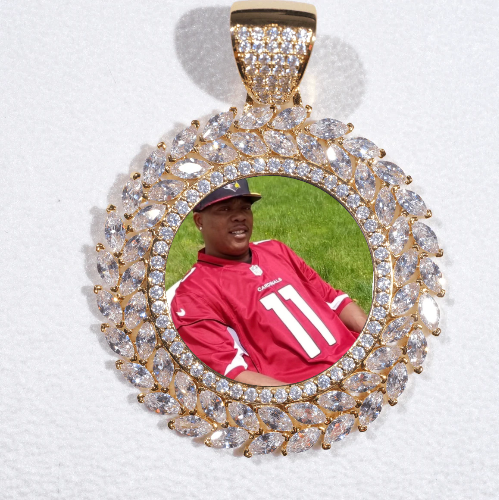 Large 3D Wheat Ear Custom Picture Pendant