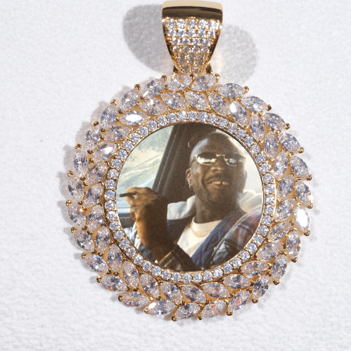 Large 3D Wheat Ear Custom Picture Pendant