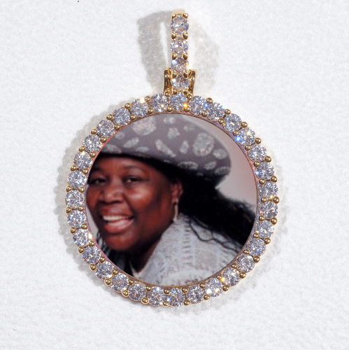 3D CIRCLE CUSTOM PICTURE PENDANT SMALL SIZE