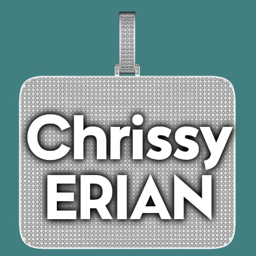 CUSTOM LETTER NECKLACE 3D BIG SQUARE