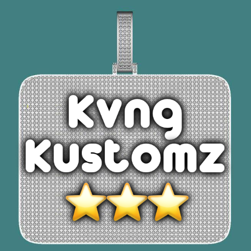 CUSTOM LETTER NECKLACE 3D BIG SQUARE